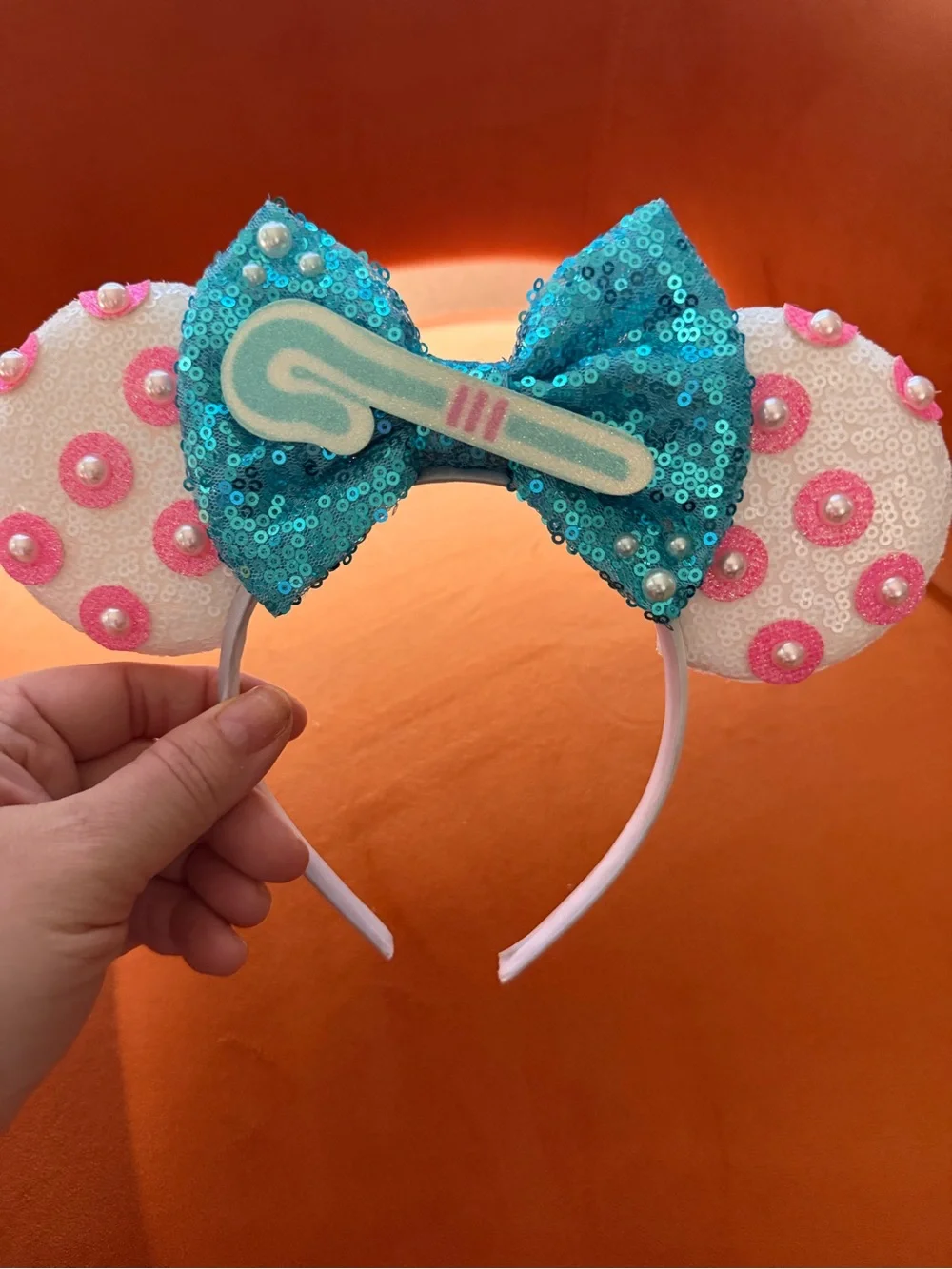 Sequin Mouse Ear Headband Bo Peep